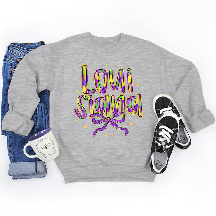 Damen Sweatshirt mit kreativem Schriftzug und weichem Innenfutter Drune