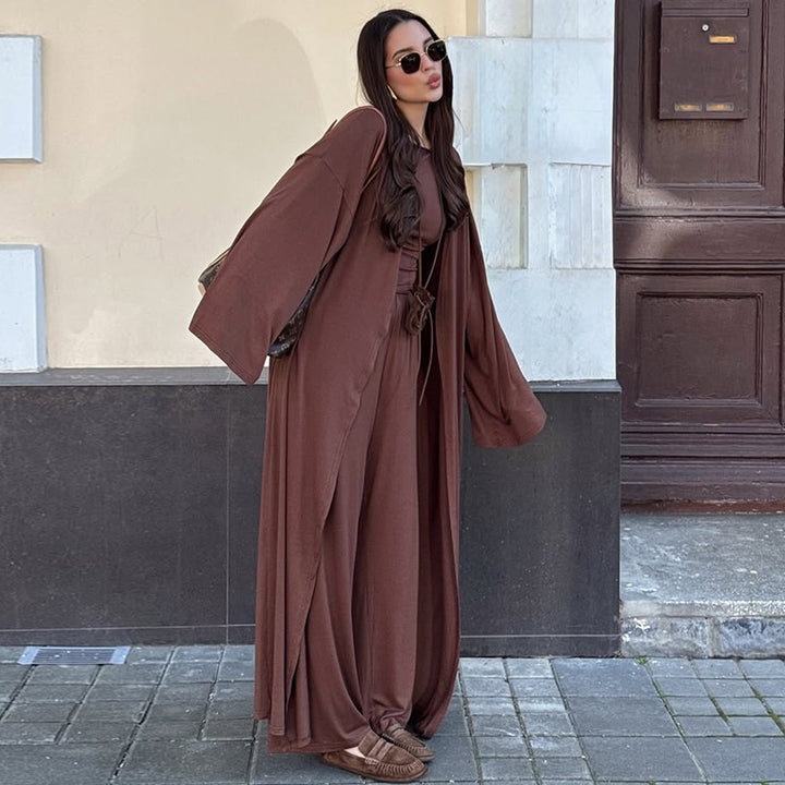 Damen weiter geschnittenes Jumpsuit-Set mit lässigen Ärmeln Drune
