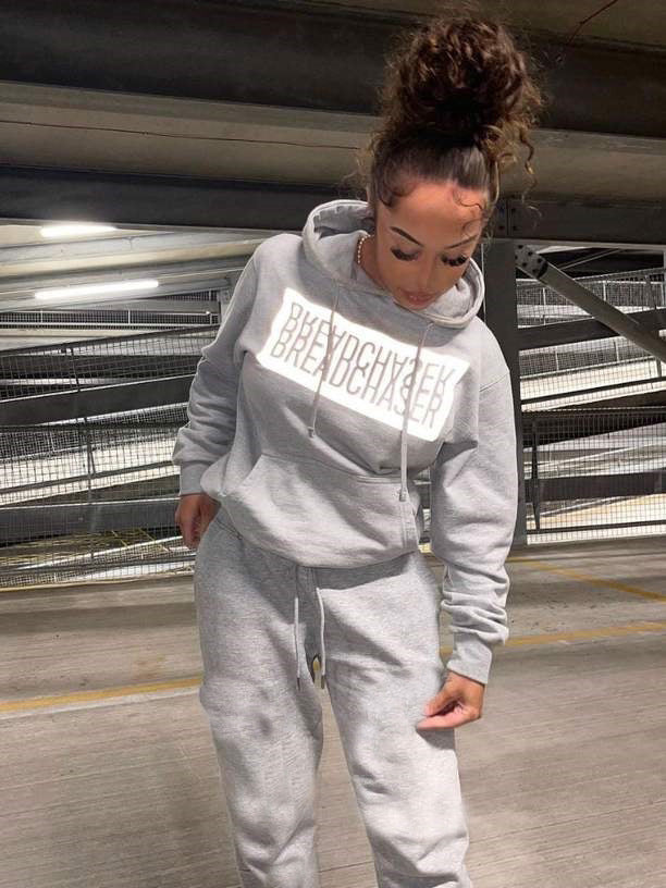 Damen Sportliches Freizeit-Sweatshirt und Jogginghose Set mit praktischem Kängurutaschen-Design Drune