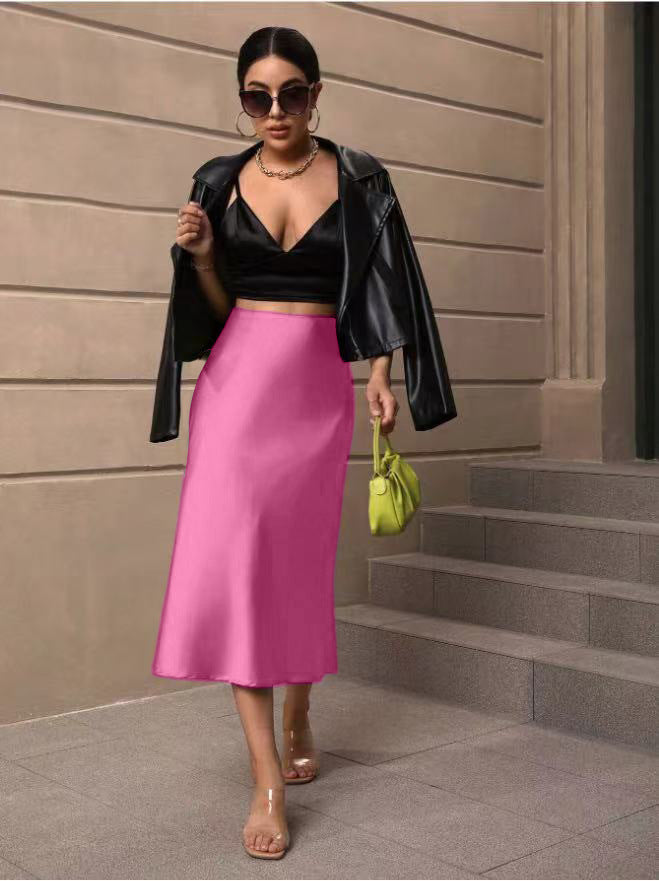 Damen Midi-Rock mit fließender Silhouette Drune