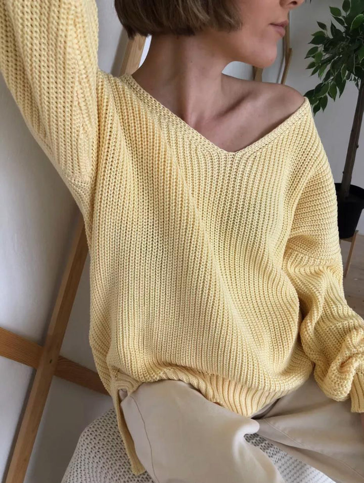 Damen oversized Strickpullover Drune