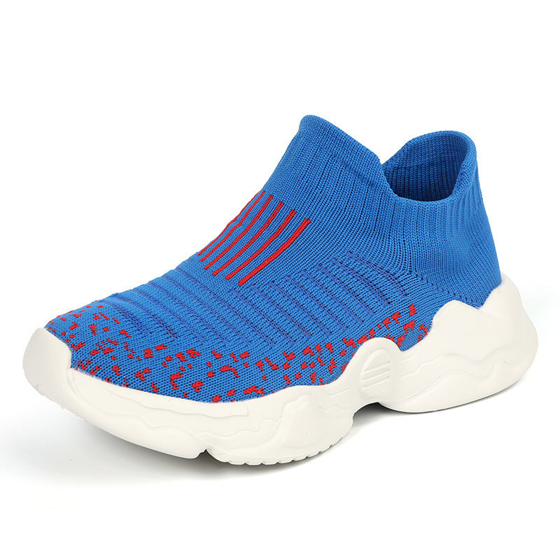 Damen nan atmungsaktiver Strick-Sneaker mit sockenähnlichem Schaft und dämpfender Plateau-Sohle Drune