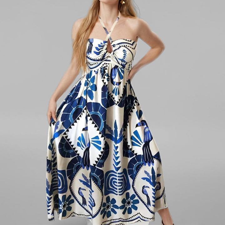 Damen Maxikleid mit verspieltem Muster Drune
