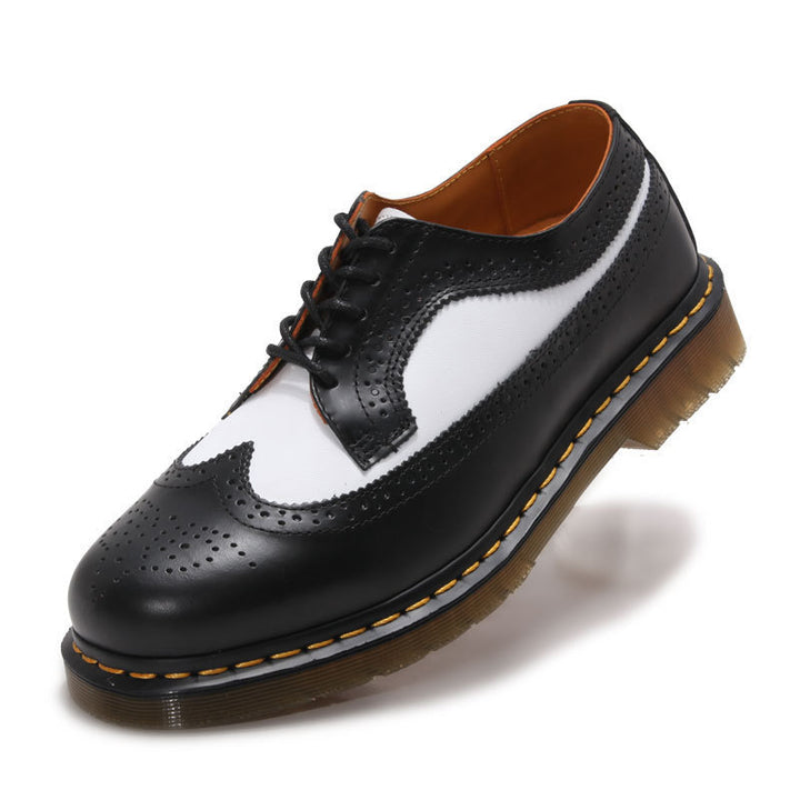 Herren klassische Brogue Derby Schnürschuhe mit gepolsterter Luftsohle Drune