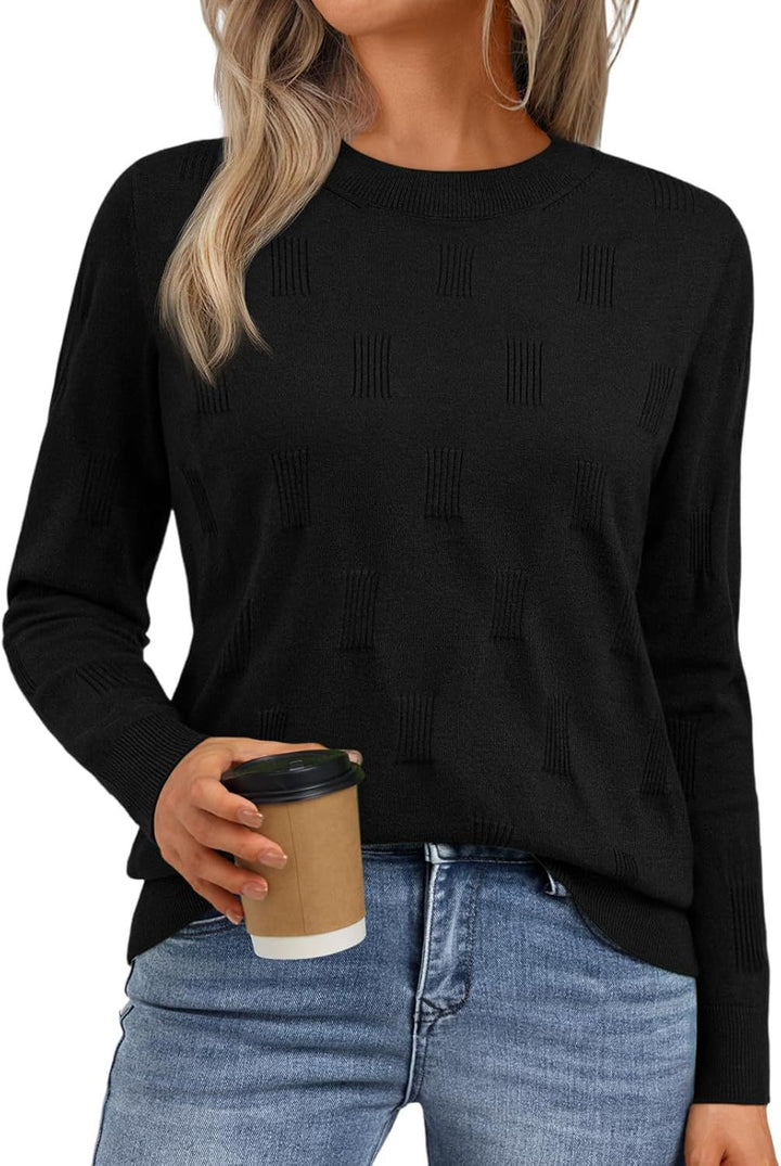 Damen Strickpullover mit feinem Strukturmuster Drune