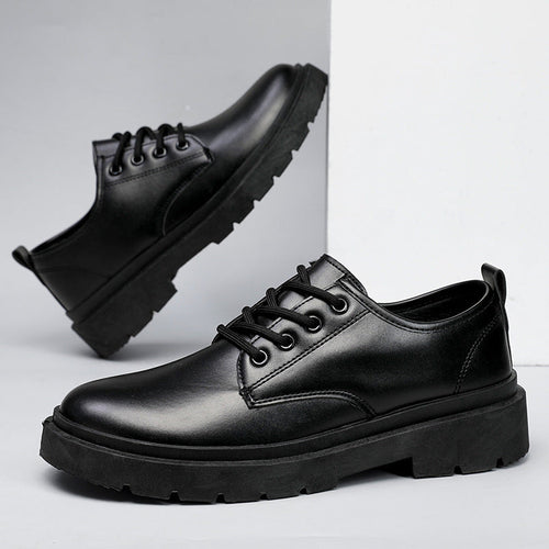 Herren Leder Schnürschuhe Drune
