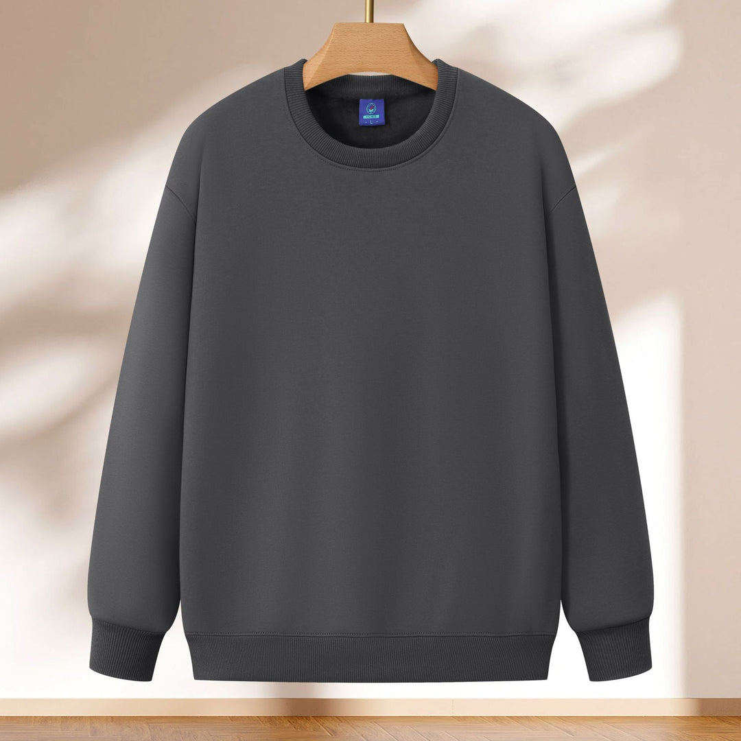 Damen lässiges Sweatshirt mit breiten Schultern und weichem Innenfutter Drune
