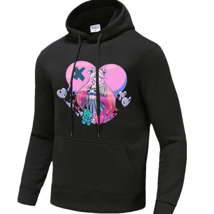 Damen Hoodie mit grafischem Druck Drune