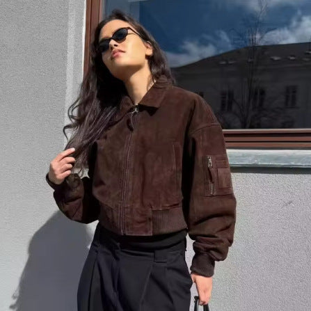 Damen cropped Bomberjacke Drune