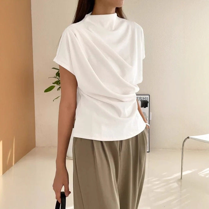 Damen Elegantes und lässiges Oberteil mit drapiertem Design Drune