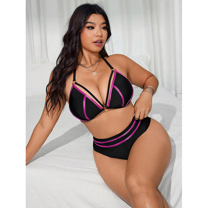 Damen Triangel-Bikini mit luxuriösen Goldakzenten Drune