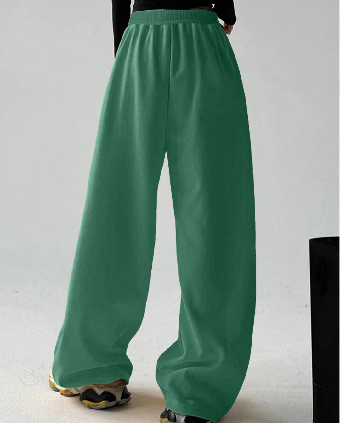 Damen Weite Freizeithose mit elastischem Bund und seitlichen Taschen Drune