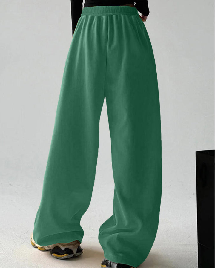 Damen Weite Freizeithose mit elastischem Bund und seitlichen Taschen Drune