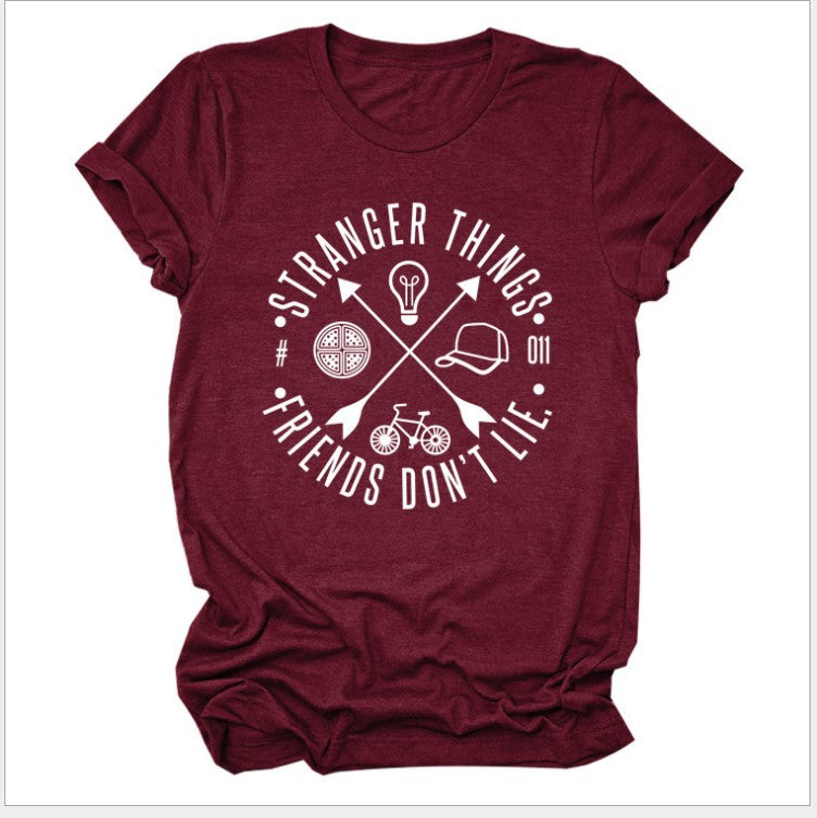 Damen Grafik T-Shirt mit Stranger Things Motiv Drune