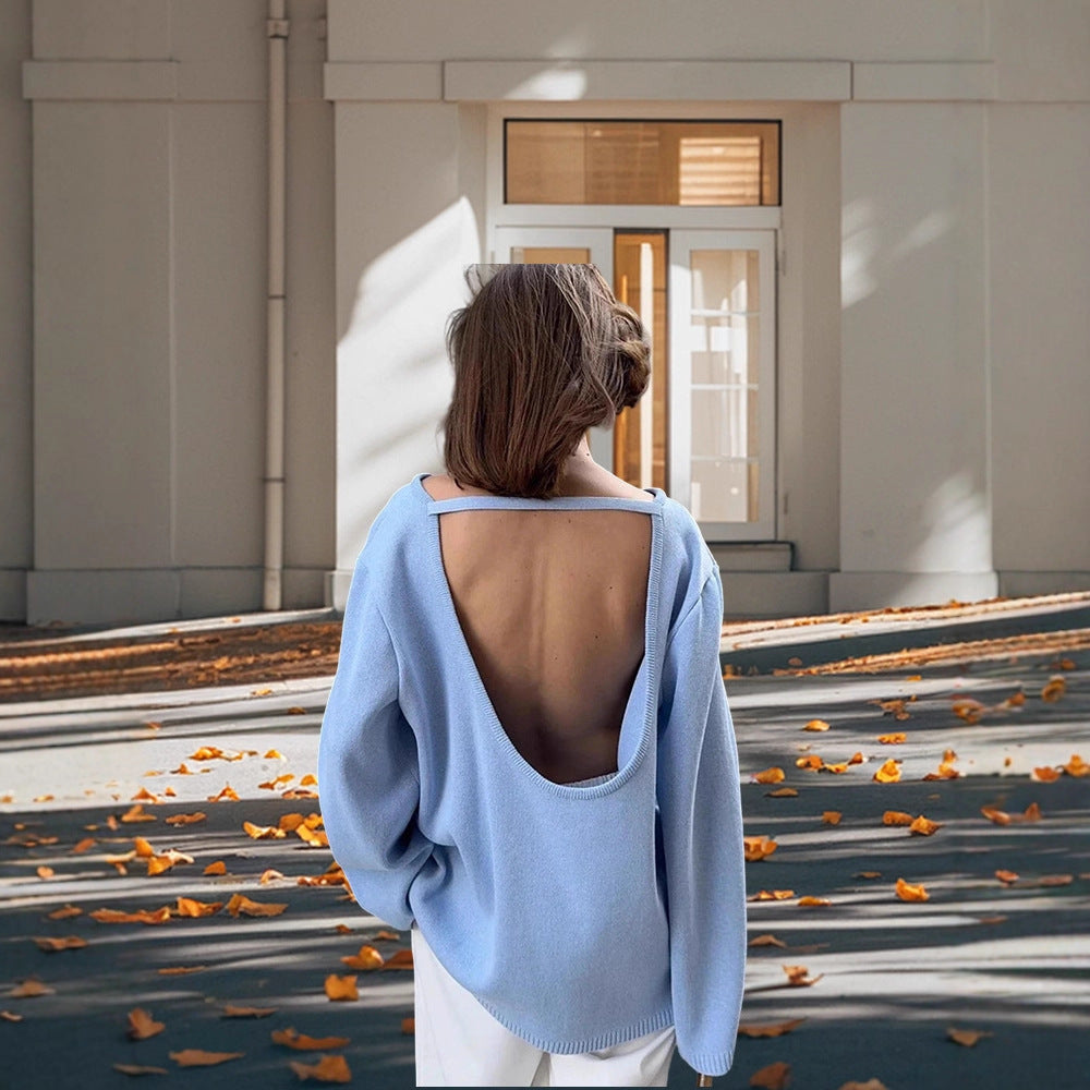 Damen Lässiges Baumwolloberteil mit weitem Schnitt und eleganten Details Drune