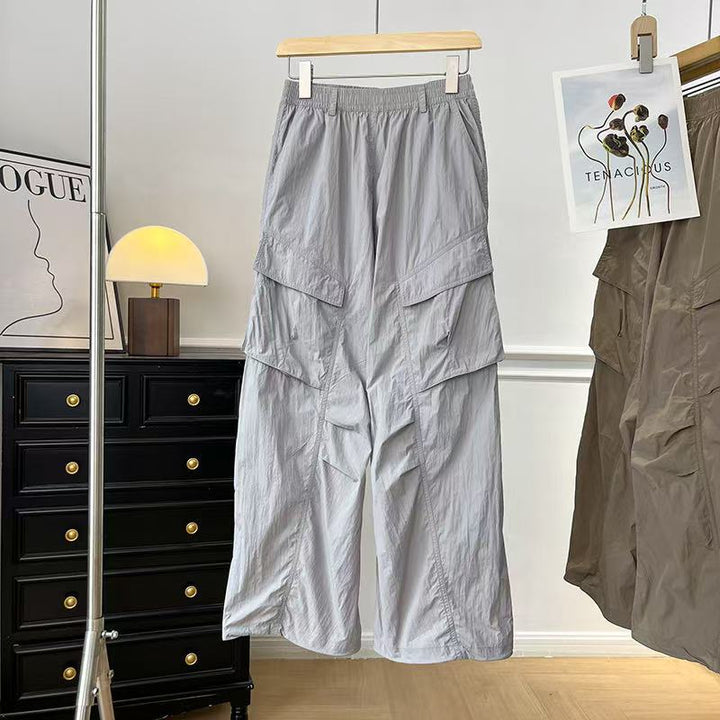 Damen Multifunktionale Cargo-Hose mit elastischem Bund und praktischen Taschen Drune