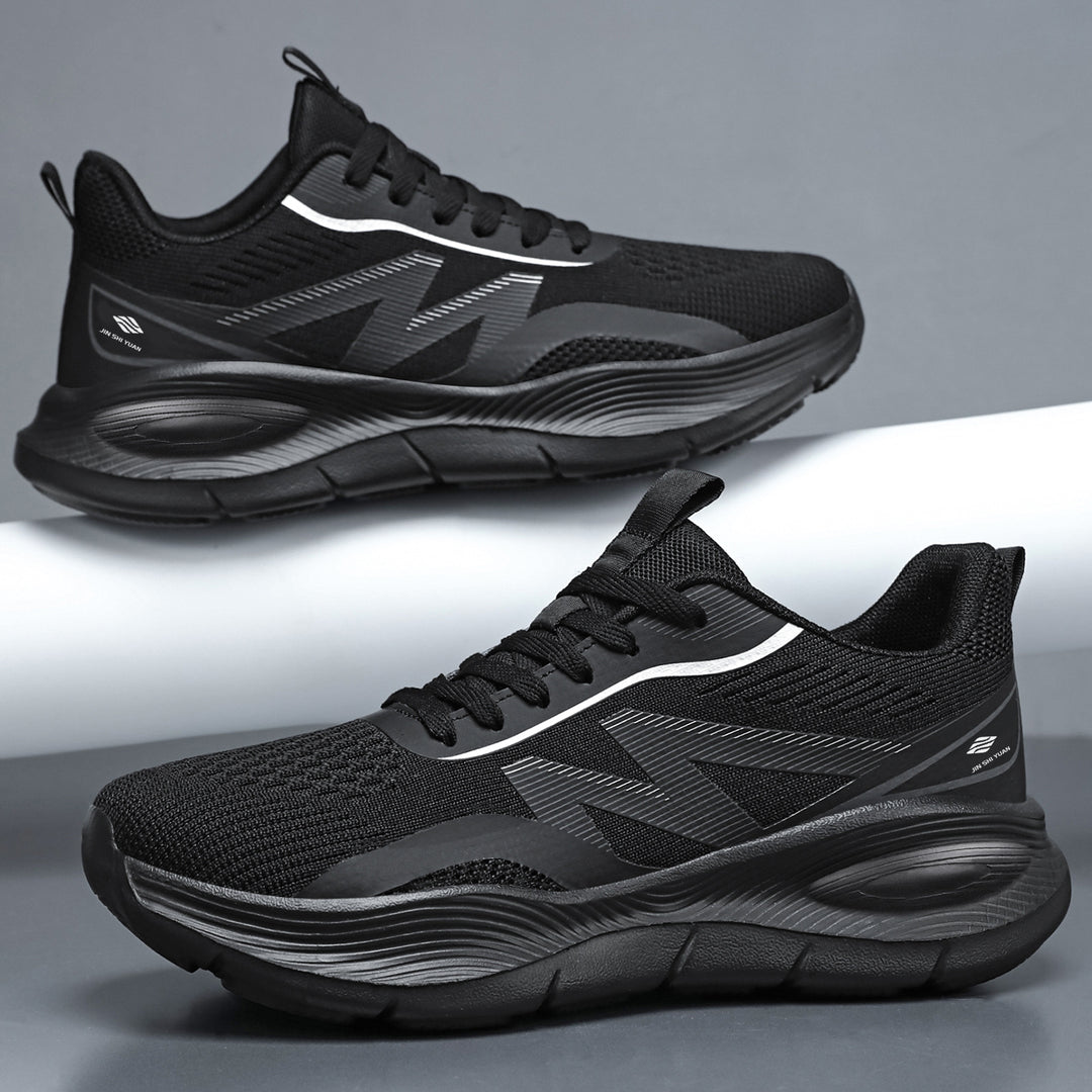 Damen nan Performance-Slip-On Running-Sneaker mit nahtlosem Mesh-Obermaterial, stoßdämpfender Waben-Plateausohle und verstärkter Fersenstütze Drune