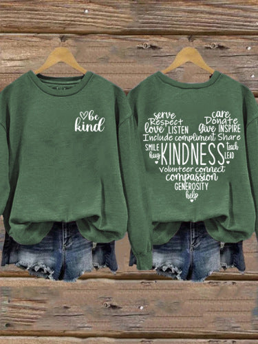 Damen Sweatshirt mit inspirierendem Kaltes-Design und großzügigem Schnitt Drune