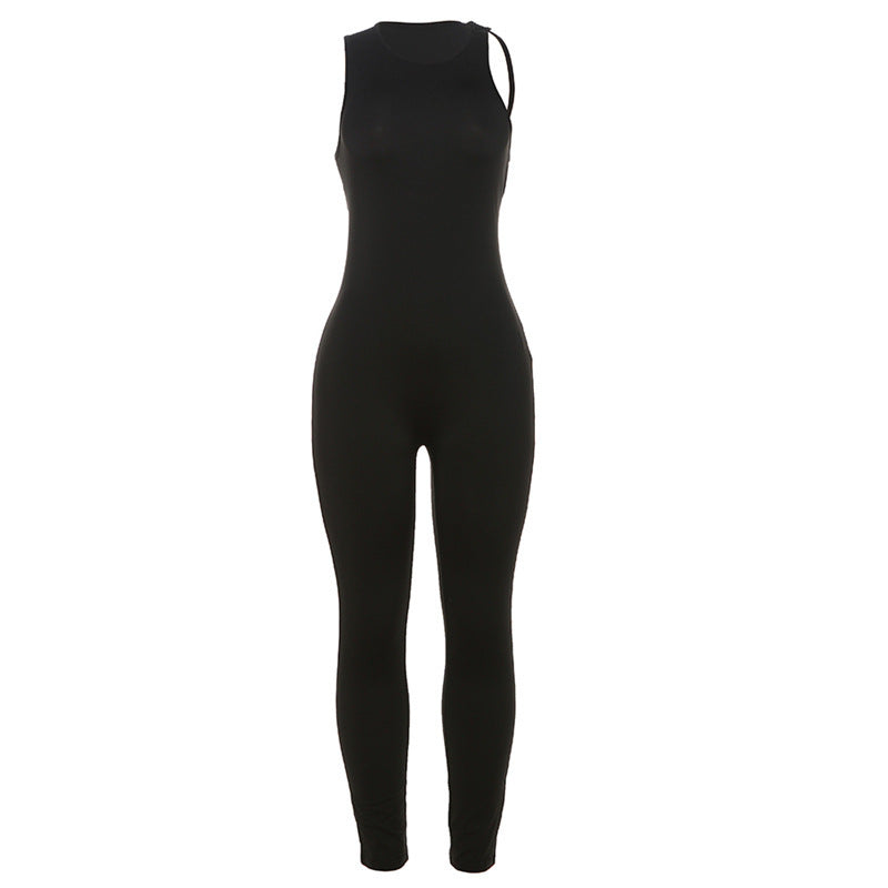 Damen Sportlicher Langoverall mit innovativem Cut-Out Drune