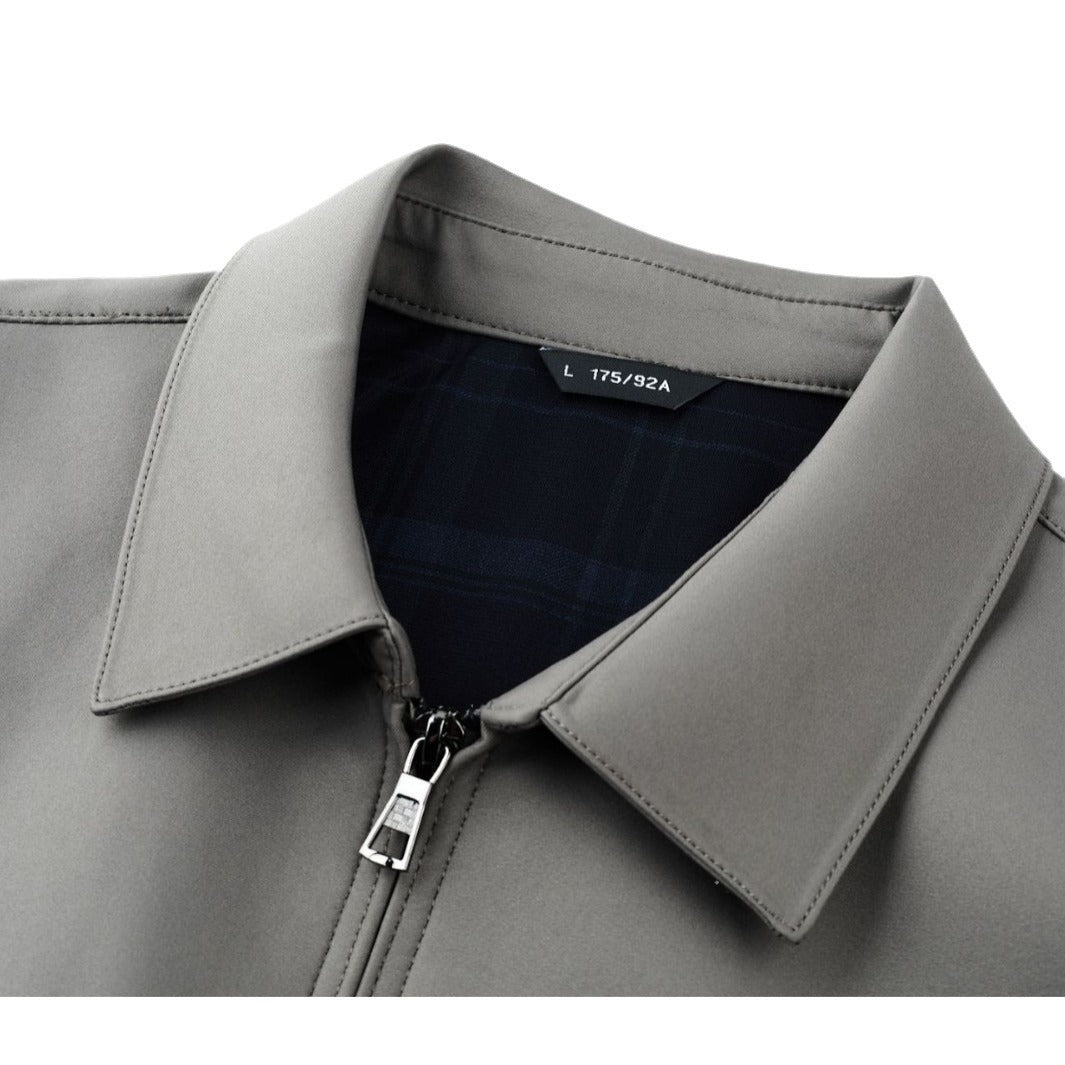 Herren Übergangsjacke mit schickem Stehkragen und praktischen Reißverschlusstaschen Drune