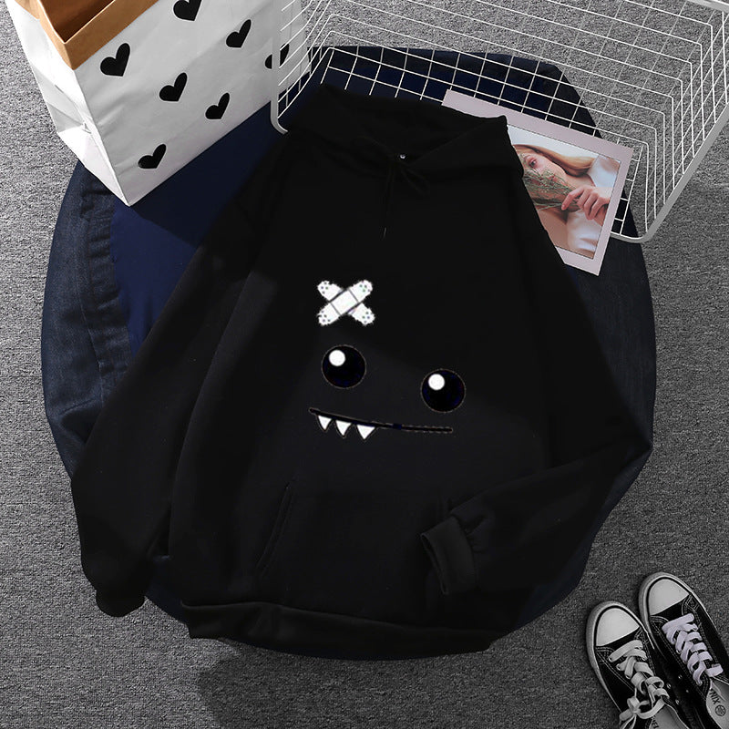 Damen Hoodie mit verspieltem Monster-Design Drune