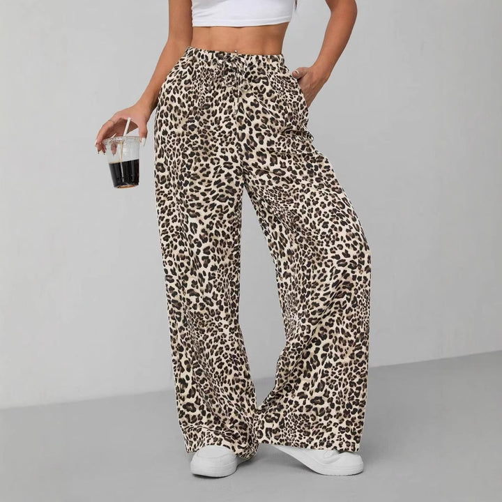 Damen Leichte Safari-Hose mit hohem Bund Drune