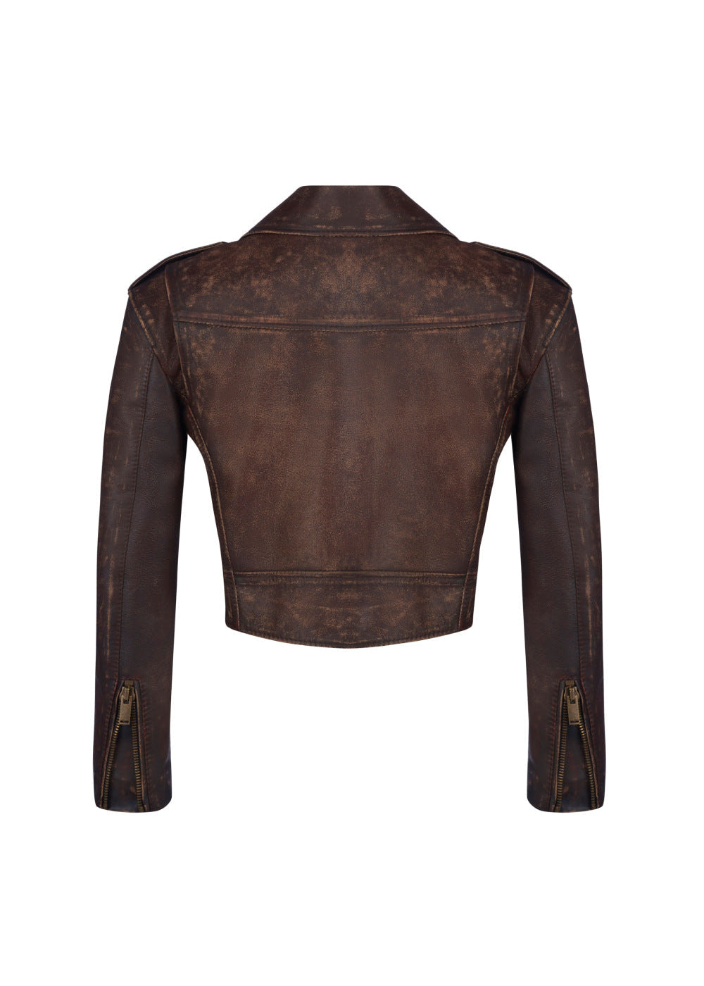 Drune | Leder Gekürzte Bikerjacke