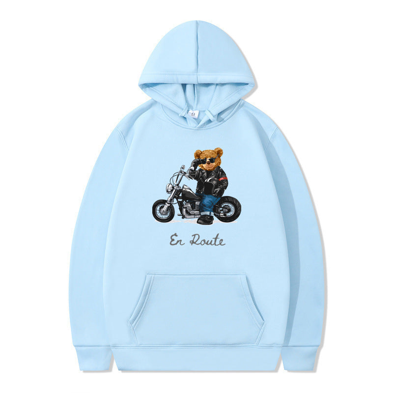 Damen Kapuzenpullover mit einzigartigem Bärenmotiv und lässiger Passform Drune
