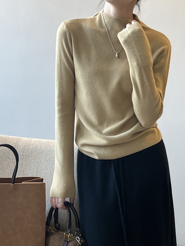 Drune Halbturtleneck gebürsteter Soft-Touch-Pullover