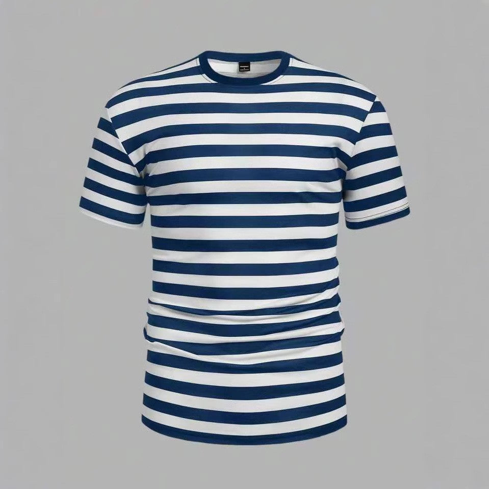 Herren Freizeit T-Shirt mit auffälligen Streifen Drune