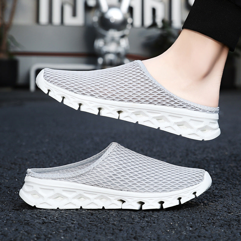 Unisex nan atmungsaktiver Mesh-Muleschuh mit flexibler Wabenlaufsohle und ergonomischem Fußbett Drune