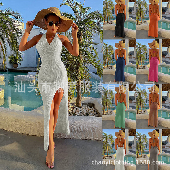 Damen Maxikleid mit extravaganter Beinschlitze Drune