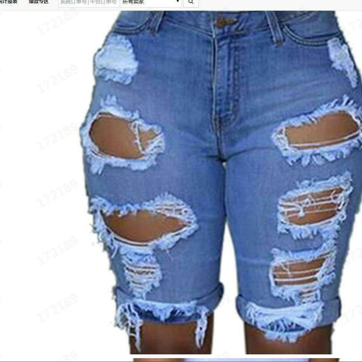 Damen Destroyed Denim-Hose mit lässigem Schnitt und modischen Rissdetails Drune