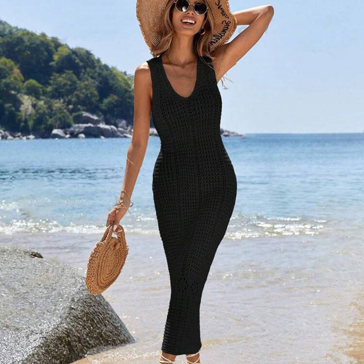 Damen gehäkeltes Sommer-Maxikleid Drune