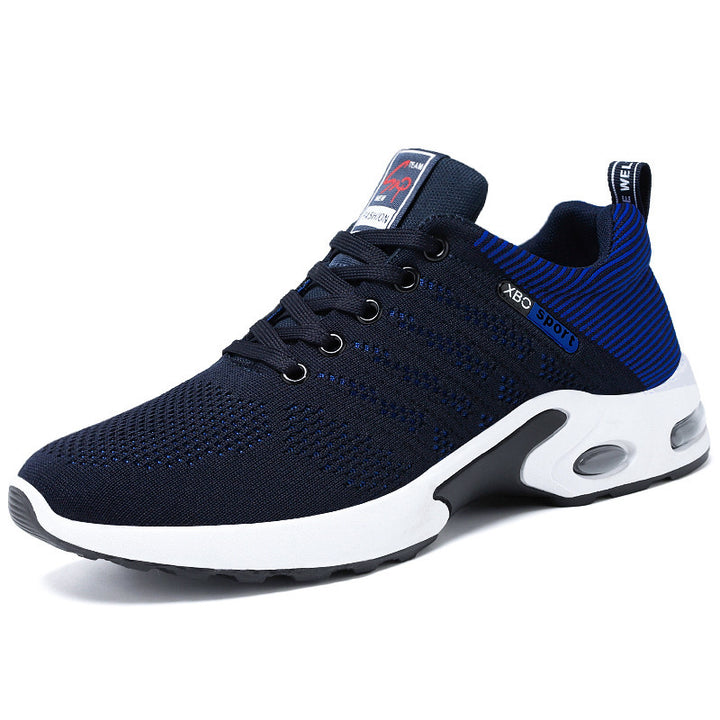 Herren nan atmungsaktive leichte Strick-Sneaker mit Luftkissen und rutschfester Laufsohle Drune