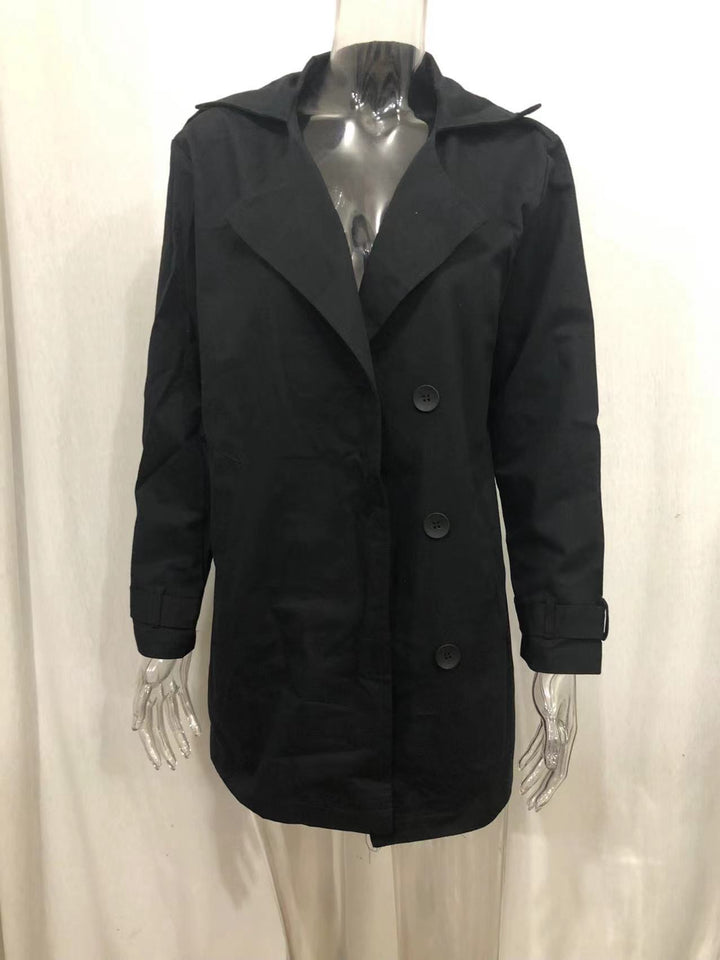 Herren nan leichter urbaner Trenchcoat mit zweireihiger Knopfleiste und lässiger Used-Optik Drune