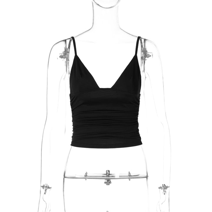 Damen Crop-Top mit asymmetrischem Schnitt und figurbetonter Silhouette Drune