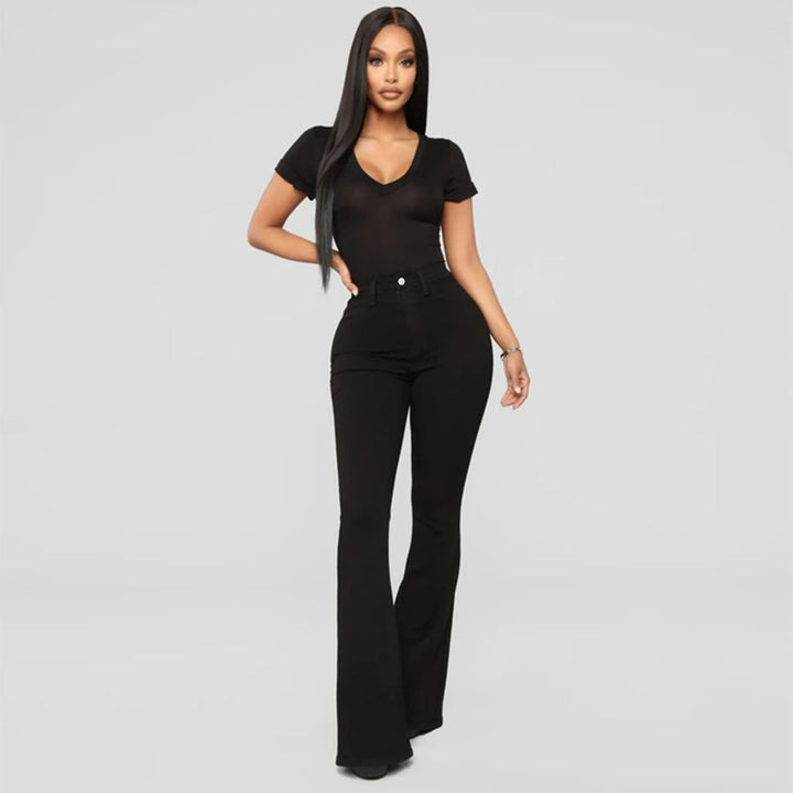 Drune | Damen High Waist Demon Jeans mit geradem Bein