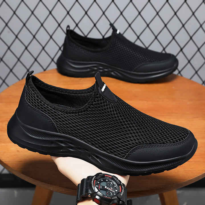 Herren nan leichter Mesh-Slipper-Sneaker mit nahtlosem Sockeneinstieg und reaktiver Wellen-EVA-Sohle Drune