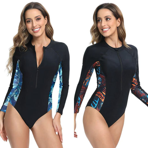 Damen langärmliger Schwimmanzug mit innovativem Designs Drune