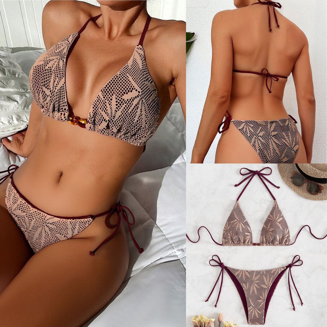 Damen Raffinierter Häkel-Bikini Drune