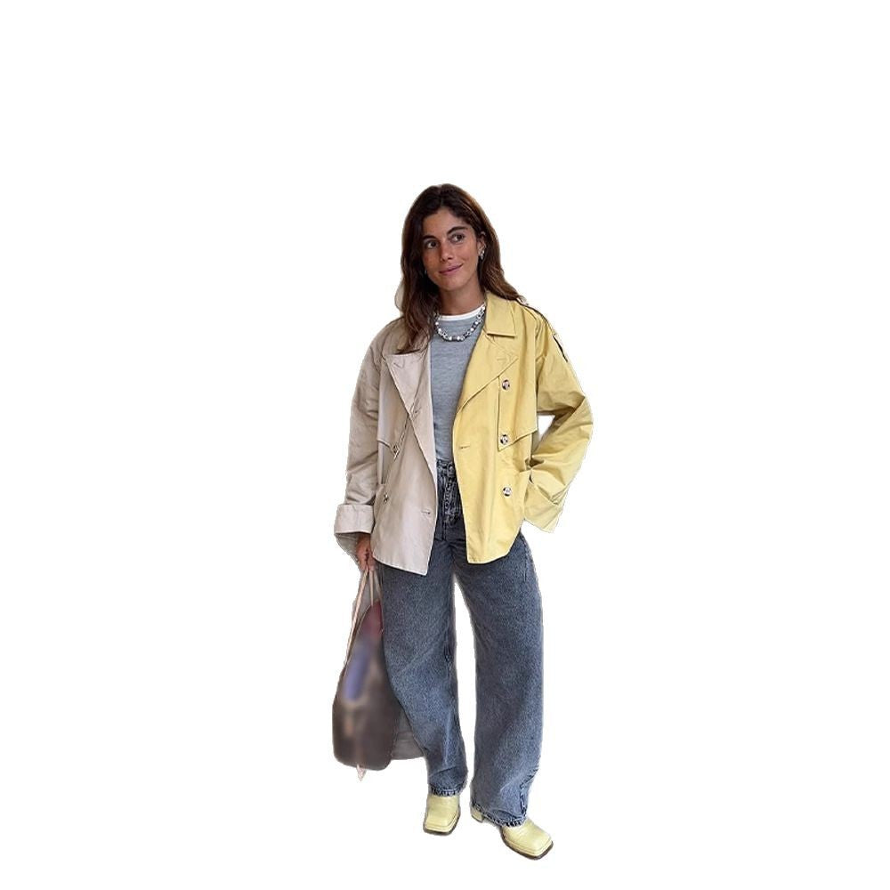 Damen modische Übergangsjacke mit relaxter Silhouette Drune