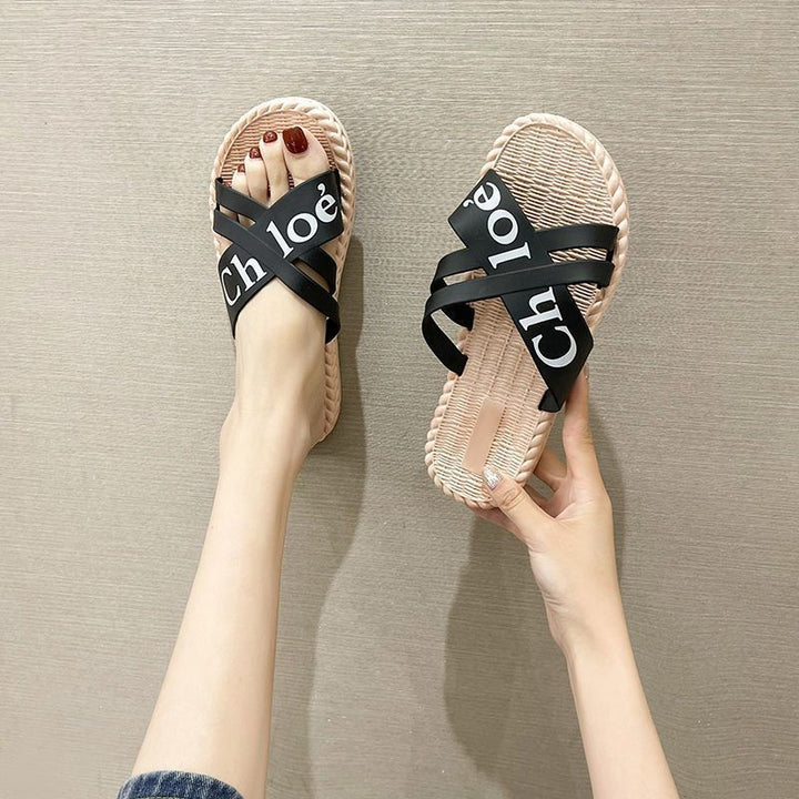 Damen Elegante Mules mit perlenverziertem Design und komfortablem Fußbett Drune