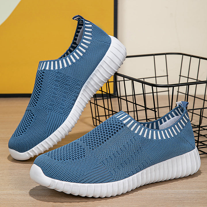 Damen nan elastischer Schlupf-Komfort-Sneaker mit dreidimensionaler Strickstruktur und profilierter Leichtsohle Drune