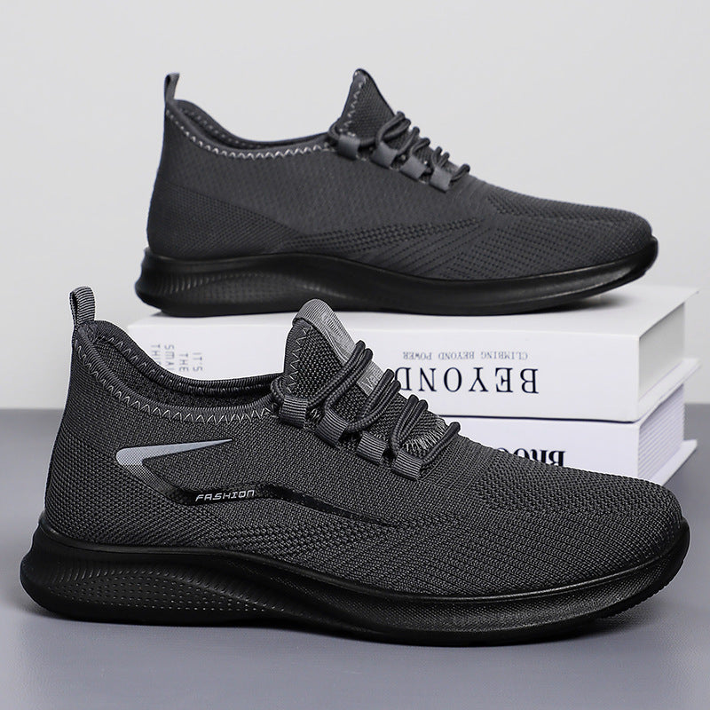 Herren nan atmungsaktive Strick-Sneaker mit sockenähnlichem Schaft und flexibler Komfortlaufsohle Drune