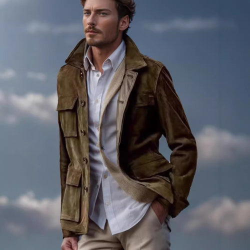 Damen praktische Jacke im modernen Look mit aufgesetzten Taschen Drune