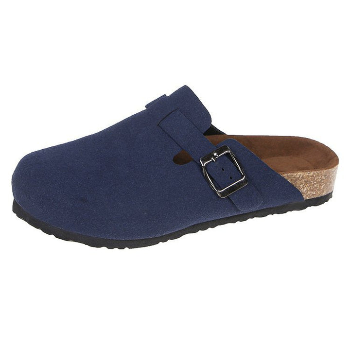 Damen Bequeme Clogs mit verstellbarem Riemen und anatomischem Fußbett Drune