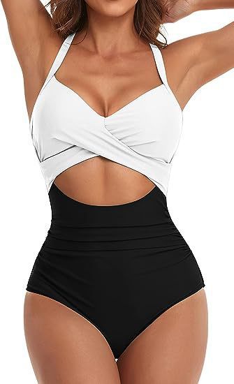 Damen Cut-Out Badeanzug Drune