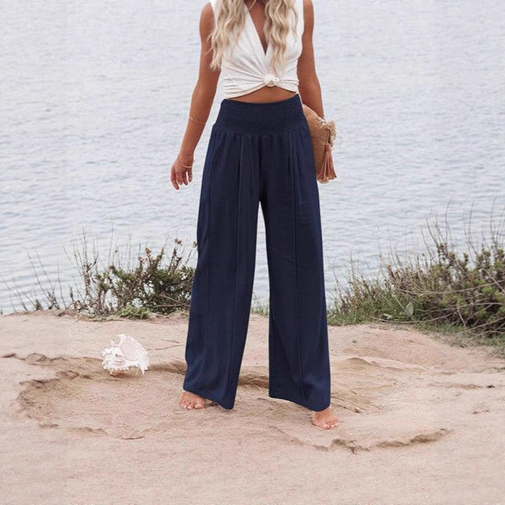Damen Elegante und luftige Palazzohose Drune