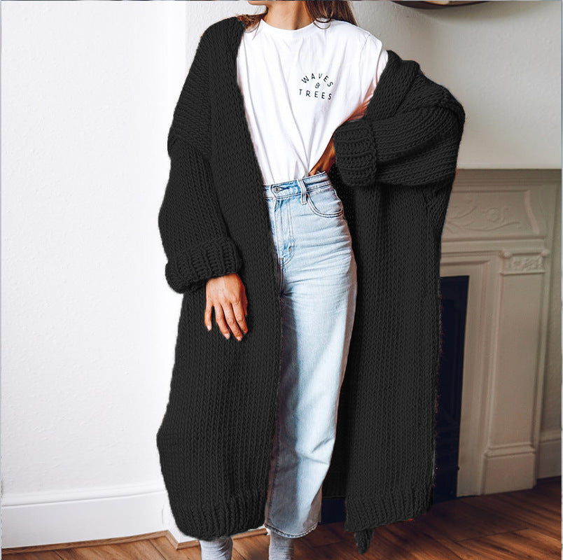 Damen Grobstrick-Cardigan mit komfortabler Oversized-Passform und tiefen Taschen Drune